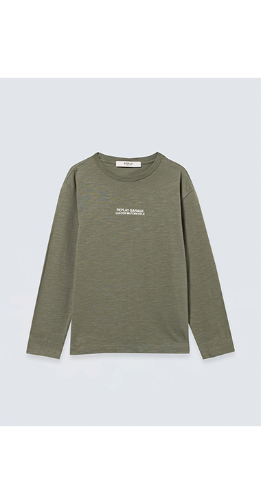 エイジドプリント ロングスリーブTシャツ